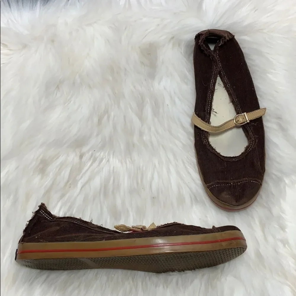 Kate Spade Harlow Brown Corduroy Mary Jane‎ Sz 9.5